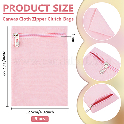 Canvas Cloth Zipper Bags&nbsp;ABAG-WH0077-09B-02