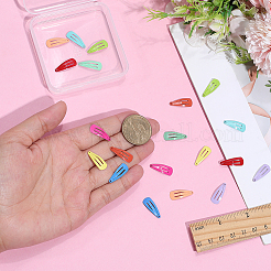 60Pcs 10 Colors Baking Paint Iron Doll Snap Hair Clips&nbsp;PHAR-PH0001-20