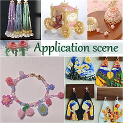 3500Pcs 10 Colors Glass Cylinder Beads&nbsp;SEED-NB0001-78