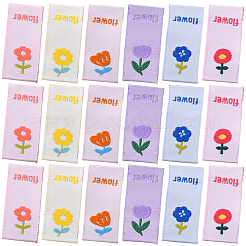 150Pcs 6 Styles Polyester Rectangle Clothing Label&nbsp;DIY-CY0003-86