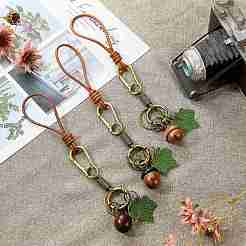 1Pc Wooden Pendant Keychain&nbsp;KEYC-SZ0001-24A