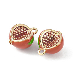 Brass Enamel Charms&nbsp;KK-G462-27LG