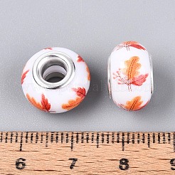 Opaque Resin European Beads&nbsp;RPDL-T004-01R