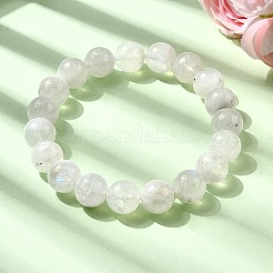 Natural Moonstone Round Beads Stretch Bracelets for Women&nbsp;BJEW-L712-A06