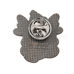 クリスマステーマの亜鉛合金エナメルピン バックパック 服用ブローチ  鹿  27x25.5mm&nbsp;LS-JEWB-R003-02EB-10