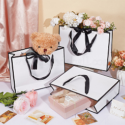 Rectangle Paper Storage Bags with Handle&nbsp;ABAG-WH0038-56