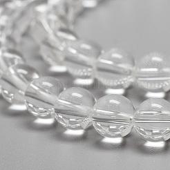Grade A Natural Quartz Crystal Beads Strands&nbsp;G-R439-02-6mm