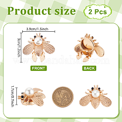 2Pcs Alloy Bees Cufflinks&nbsp;AJEW-PH0007-46