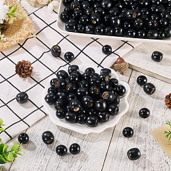 200Pcs 2 Style Dyed Natural Maple Wood Beads&nbsp;WOOD-TA0002-80