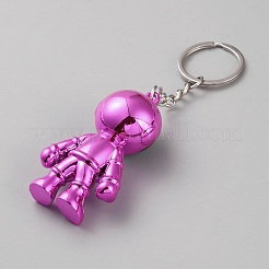 Plastic Keychain&nbsp;KEYC-WH0029-97C