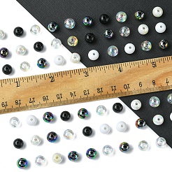 350Pcs 7 Colors Transparent & Opaque Acrylic Beads&nbsp;MACR-FS0001-82
