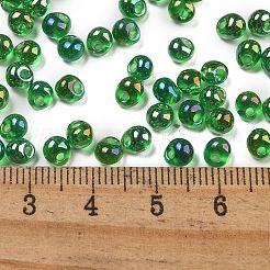 6/0 Inside Colours Fringe Glass Seed Beads&nbsp;SEED-A034-03G