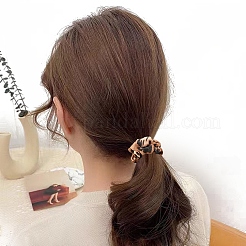 布製ヘアバンド6個  女性用ヘアバンド  ヒョウプリント模様  ミックスカラー  65mm&nbsp;PW-WG3083F-01