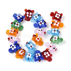 Handmade Lampwork Beads Strands&nbsp;LAMP-N036-21A