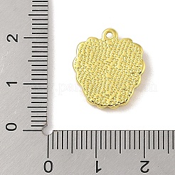 304ステンレスペンダント  高光沢仕上げの本物の18K金メッキ  ローズ  ハート  17x15x3.5mm  穴：1.2mm&nbsp;STAS-A097-23B-G
