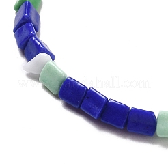 ガラスビーズ連売り  焼き付け塗料  ナゲット  カラフル  1.5~5x4~5x2.5~3mm  穴：1mm  約132~158個/連  15.75インチ（40cm）&nbsp;LAMP-F022-01B