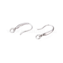 Anti-Tarnish Rhodium Plated 925 Sterling Silver Earring Hooks&nbsp;STER-N016-26P