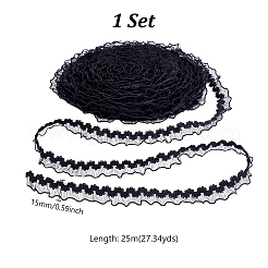 25M Polyester Elastic Lace Trim Ribbons&nbsp;OCOR-PH0006-27C