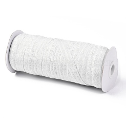 Gold and Silver Sparkle Elastic Side Nylon Ribbon&nbsp;NWIR-O010-01B