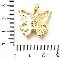 Brass Micro Pave Cubic Zirconia Pendants&nbsp;KK-G519-15G-01