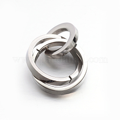 Tarnish Resistant 304 Stainless Steel Interlocking Ring Pendants&nbsp;STAS-E090-90P