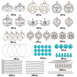 DIY Chakra Dangle Earring Making Kits&nbsp;DIY-SC0019-72