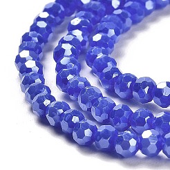 Electroplate Opaque Glass Beads Strands&nbsp;LS-EGLA-A035-P3mm-A07