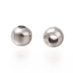 Tarnish Resistant Round 316 Surgical Stainless Steel Spacer Beads&nbsp;STAS-N032-02-3mm