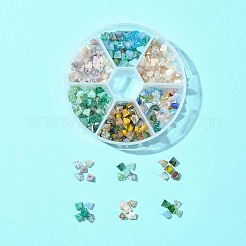 6 Colors Electroplate Glass Beads&nbsp;EGLA-FS0001-43