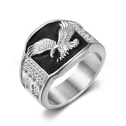 304 Stainless Steel and Enamel Finger Rings for Men&nbsp;FS-WG4515C-08