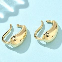 Teardrop Brass Cuff Earrings&nbsp;EJEW-A132-11G