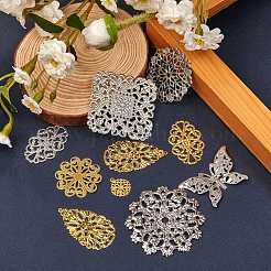 100 Pcs 10 Styles Iron Links&nbsp;IFIN-SZ0001-009