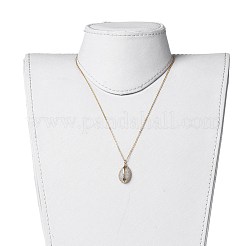 Brass Micro Pave Cubic Zirconia Pendant Necklaces&nbsp;NJEW-JN02313
