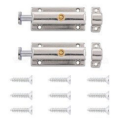 304ステンレススチールスプリングロックセット  ネジ付き  ステンレス鋼色  13.5~82.5x30~31.5x16~21mm  穴：3.5~4mm&nbsp;SW-TAC0001-22A-P