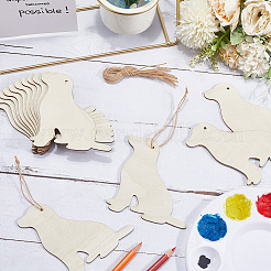 Unfinished Blank Wooden Big Pendants Kit&nbsp;WOOD-WH20014-003D