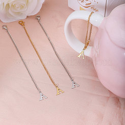 304 Stainless Steel Letter A Charms Pendant Decoration&nbsp;HJEW-GL00002
