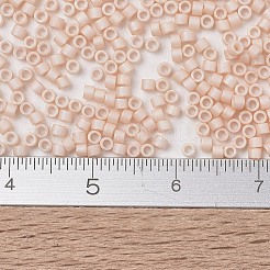 MIYUKIデリカビーズ  シリンダー  日本製シードビーズ  11/0  （db1522)マット不透明ライトピーチab  1.3x1.6mm  穴：0.8mm  約20000個/袋  100 G /袋&nbsp;SEED-J020-DB1522