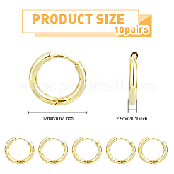 20Pcs Stainless Steel Huggie Hoop Earrings&nbsp;EJEW-DC0001-31