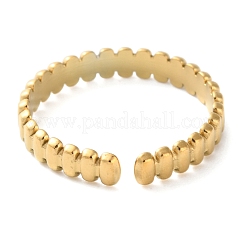 304ステンレススチールオープンリング  18KGP本金メッキ  3.5mm&nbsp;RJEW-S393-02E