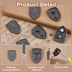 10Pcs Alloy Decorative Rivets&nbsp;BUTT-FH0001-028B