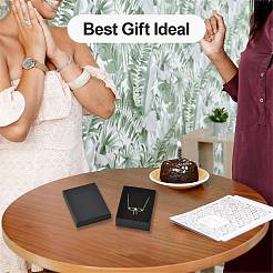 12Pcs 4 Styles Cardboard Paper Jewelry Set Boxes&nbsp;CBOX-FS0001-12