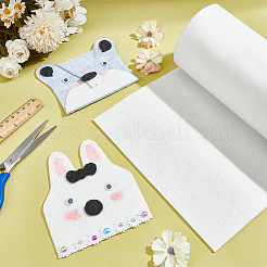 ポリエステルフェルト生地  DIY工芸品  ホワイト  300x24x0.2cm&nbsp;DIY-WH0430-456A-01
