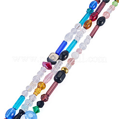 3Strands Mixed Styles Glass Beads Strands&nbsp;GLAA-TA0004-33