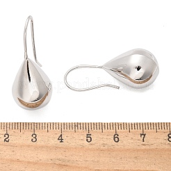 Teardrop Brass Dangle Earrings&nbsp;EJEW-B132-06P