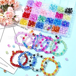 DIY Round Glass Beads Bracelets Jewelry Making Kits&nbsp;DIY-YW0010-59