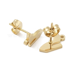 High-heeled Shoes Ion Plating(IP) 304 Stainless Steel Stud Earring Findings&nbsp;STAS-I206-117G
