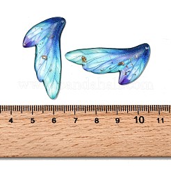 2Pcs Transparent Epoxy Resin Pendants&nbsp;RESI-A044-05D