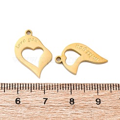 304 Stainless Steel Split Pendants&nbsp;STAS-H235-03C-G