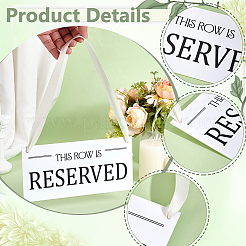 12Pcs Rectangle Acrylic Reserved Hanging Display Board&nbsp;AJEW-GA0009-78