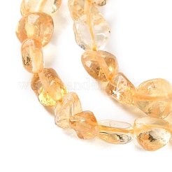 Heated Natural Citrine Beads Strands&nbsp;X-G-P497-01C-39